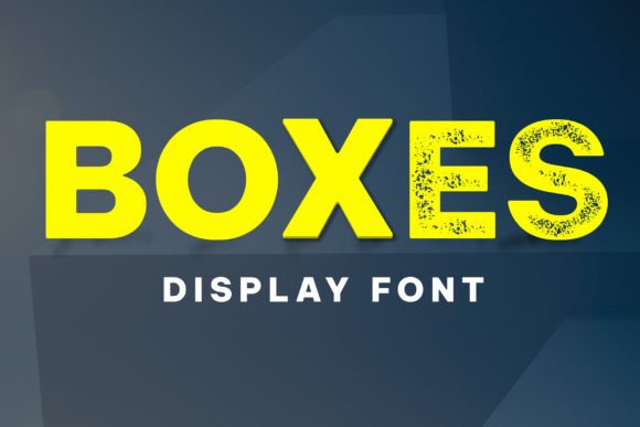 Boxes: The Vintage Display Font for Handmade Creators