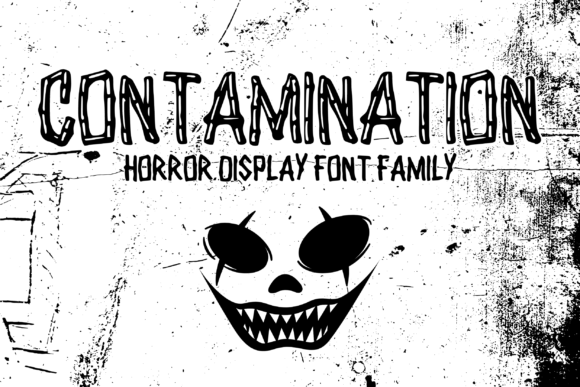 Contamination: A Display Typeface for Dark Editorial Identity
