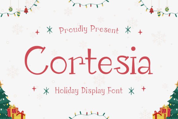 Cortesia: A Sophisticated Display Font for Holiday Branding