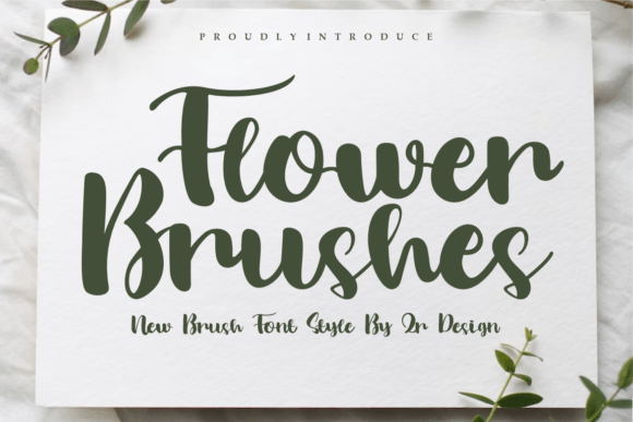 Flower Brushes: The Bold Display Typeface for Scroll-Stopping Campaigns