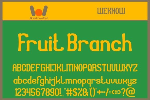 Fruit Branch: A Playful Display Typeface for Modern Editorial Design