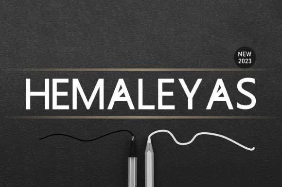 Hemaleyas: A Beautiful Display Font for Editorial Design