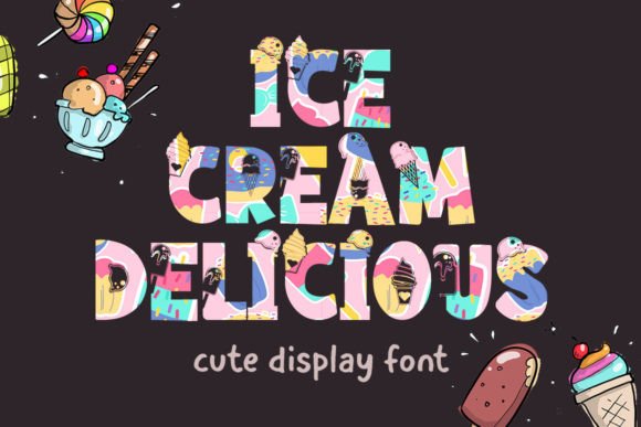 Ice Cream Delicious: A Joyful Display Typeface for Modern Branding