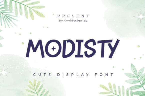 Modisty: A Playful Display Font for Modern Editorial Design