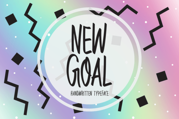 New Goal: The Quirky Handwritten Typeface for Your Next Craft Project