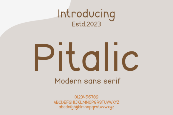 Pitalic: The Modern Sans-Serif Typeface for Digital Brands