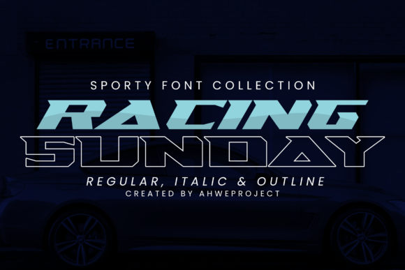Racing Sunday: The Premium Display Font for High-Energy Campaigns