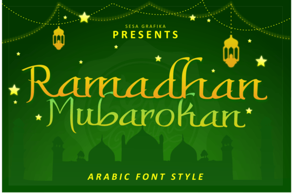 Ramadhan Mubarokan: An Arabic-Style Display Typeface for Modern Branding
