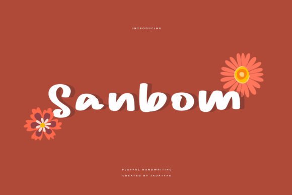 Sanbom: A Playful Handwritten Display Font for Fresh Branding