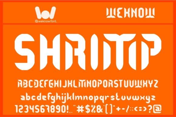 Shrimp: A Playful Display Font for Bold Branding