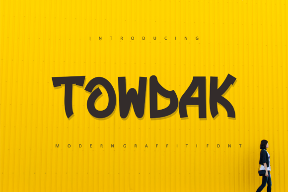 Towdak: The Quirky Display Font for Standout Campaigns